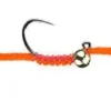 MFC Jig San Juan Worm - Fl. Fire Orange Dirty Flies & Worms