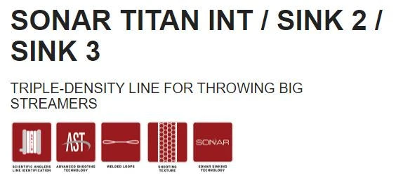 Fly Lines Scientific Anglers Sonar Titan Int/Sink 2/Sink 3 Fly Line 5 Fly Lines Scientific Anglers Sonar Titan Int/Sink 2/Sink 3 Fly Line