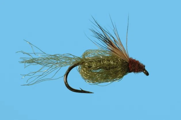 Solitude Shop Flies Sparkle Pupa - Olive 3 Solitude Shop Flies Sparkle Pupa - Olive