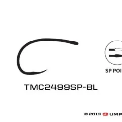 Umpqua Hooks & Shanks TMC 2499SP-BL Czech Nymph Hook