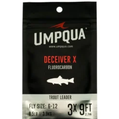 Umpqua Deceiver X Fluorocarbon Leader - 9' Tippet Leader & Accessories