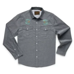 Howler Brothers Howler Bros. Gaucho Snapshirt - Dark And Stormy - Charocal Oxford Clothing & Logo Gear