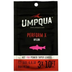 Umpqua Hot Pink Power Leader Tippet Leader & Accessories