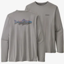 Patagonia Men's Long-Sleeved Capilene Cool Daily Fish Graphic Shirt Clothing & Logo Gear